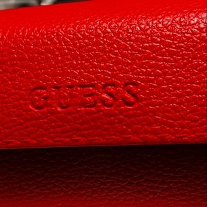 Guess eyeglasses case with lens cleaner cloth